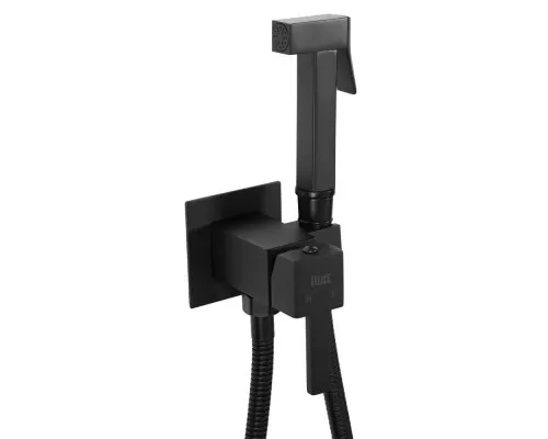 Гигиенический душ со смесителем встраиваемый, Черный матовый FELICE 3515 NERO OPACO
