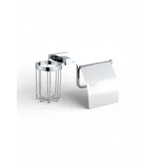 Держатель для туалетной бумаги закрытый с держателем освежителя воздуха,хром FELICE B 1007-D