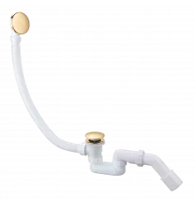 Слив-перелив для ванны автоматический с системой клик клак,золото глянец FELICE F 1 ORO