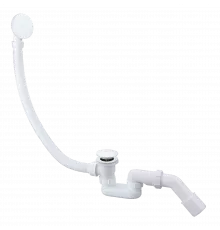 Слив-перелив для ванны автоматический с системой клик клак,белый глянец FELICE F 1 BIANCO