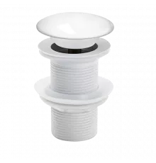 Донный клапан для раковины без перелива,белый керамический FELICE V-6 CERAMICA BIANCO