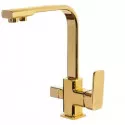Смеситель для кухни с краном для питьевой воды,золото глянец FELICE 1617-11 ORO