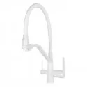Смеситель для кухни с краном для питьевой воды и гибким изливом,матовый белый FELICE 1415 B BIANCO OPACO