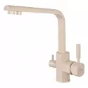 Смеситель для кухни с краном для питьевой воды,бежевый FELICE 1516-6 BEIGE