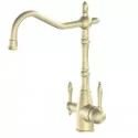 Смеситель для кухни с подключением к фильтру,золото матовое FELICE 1819-12 ORO OPACO