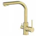 Смеситель для кухни с фильтром для питьевой воды,золото матовое FELICE 1718-12 ORO OPACO