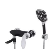 Смеситель для ванны с душем,черный матовый/хром FELICE 9040 NERO OPACO