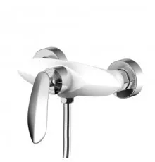 Смеситель для ванны с душем,белый матовый FELICE 9080 B CROMO BIANCO