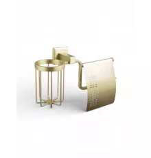 Держатель туалетной бумаги с держателем для освежителя воздуха,матовое золото FELICE FL 1007-D ORO OPACO