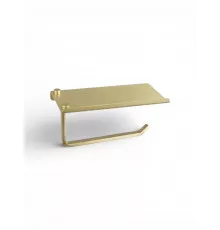 Держатель для туалетной бумаги с полочкой для телефона,матовое золото FELICE FL 1039 ORO OPACO