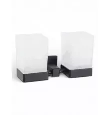 Стакан двойной для ванной комнаты подвесной,черный матовый FELICE FL 1029 N NERO OPACO