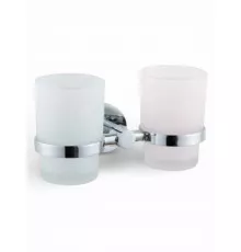 Стакан для ванной комнаты двойной,хром FELICE R 1029