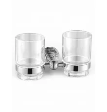 Стакан для ванной комнаты двойной,хром FELICE N 1029