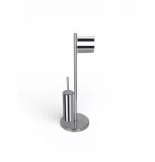 Стойка напольная с держателем для туалетной бумаги и ершиком для унитаза,хром FELICE F 0510 CROMO