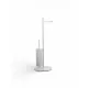 Стойка напольная с держателем для туалетной бумаги и ершиком для унитаза,белый матовый FELICE F 0411 BIANCO OPACO