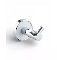 Двойной крючок,хром с белой вставкой FELICE R 1002 BL