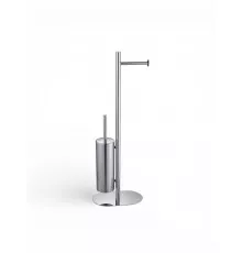 Стойка напольная с держателем для туалетной бумаги и ершиком для унитаза,хром FELICE F 0411 CROMO
