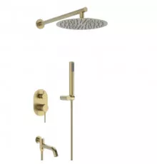 Встраиваемая душевая система для ванны и душа,золото матовое FELICE 0620 ORO OPACO