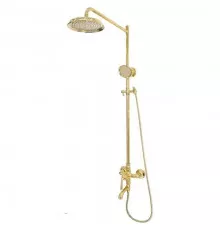 Душевая система с тропическим душем и смесителем,золото глянец FELICE 0560 ORO