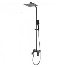 Душевая система с тропическим душем и смесителем,черный матовый FELICE 1060 NERO OPACO