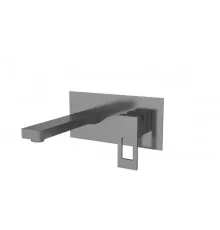 Настенный смеситель для раковины,оружейная сталь FELICE 0735 GUN METAL