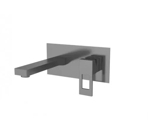 Настенный смеситель для раковины,оружейная сталь FELICE 0735 GUN METAL