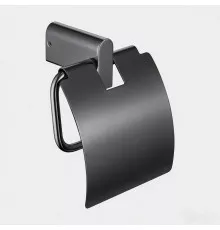Держатель для туалетной бумаги закрытый,оружейная сталь FELICE K 1006 GUN METAL