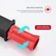 Смеситель Raglo R01.15.06 для раковины высокий монолитный, черный