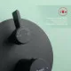 Душевая система Raglo R20.27.06 для ванны и душа встраиваемая на 3 режима излив поворотный 20 см, черный