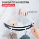 Полка для ванны и душа Raglo R340.01.06 угловая с крючками,черный
