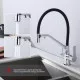 Смеситель Raglo R80.62 для кухни с подключением к фильтру съёмный гибкий излив с магнитным фиксатором, хром