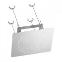Лейка верхняя потолочная Raglo R452.03 для душа 590*480мм 2 режима прямоугольная нержавеющая сталь, хром