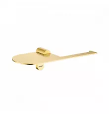 Держатель для туалетной бумаги Raglo R300.03.03 с полкой,сатин золотой