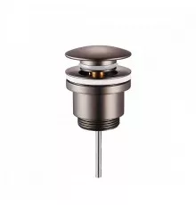 Донный клапан для раковины Raglo R600.01.09 без перелива (клик-клак), латунь, графит