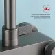Душевая система Raglo R03.24.09 для ванны и душа излив поворотный 15 см, графит