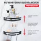 Полка для ванны и душа Raglo R340.01.06 угловая с крючками,черный