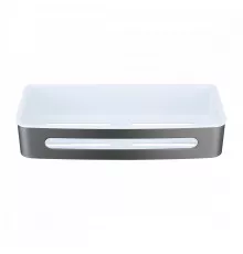 Полка для ванны и душа Raglo R340.02.09 прямая с крючками,графит