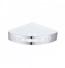Полка для ванны и душа Raglo R340.01 угловая с крючками,хром