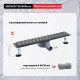 Душевой трап Raglo R651.60.09 600мм, нержавеющая сталь, графит