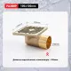 Душевой трап Raglo R606.10.03 100х100мм, нержавеющая сталь, сатин золотой