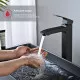 Смеситель Raglo R01.15.06 для раковины высокий монолитный, черный