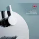 Душевая система Raglo R20.27 для ванны и душа встраиваемая на 3 режима излив поворотный 20 см, хром