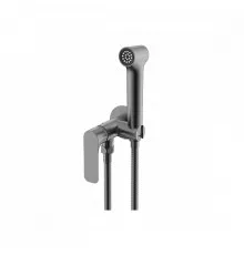 Смеситель Raglo R03.52.09 с гигиеническим душем встраиваемый , графит