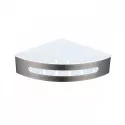 Полка для ванны и душа Raglo R340.01.09 угловая с крючками,графит