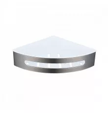 Полка для ванны и душа Raglo R340.01.09 угловая с крючками,графит