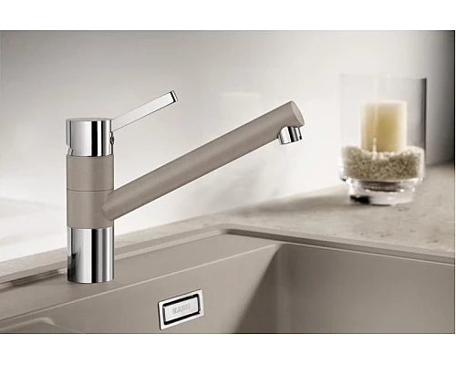 Приобрести Смеситель Blanco Tivo 517609 Хром/Серый беж в магазине сантехники Santeh-Crystal.ru