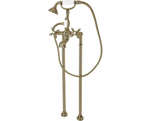 Напольный смеситель для ванны с ручным душем и шлангом 150 см CEZARES NOSTALGIA-VDP-02-Bi