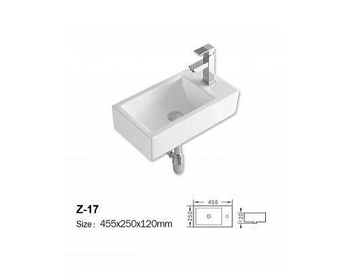 Приобрести Раковина - Z-17 Zandini в магазине сантехники Santeh-Crystal.ru
