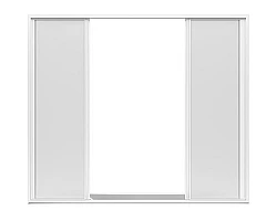 Шторка на ванну Bas Атланта Ахин Мальта Нептун 170 4 створки пластик