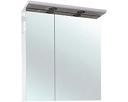 Зеркальный шкаф 70x80 см белый глянец Bellezza Анкона 4619611000017